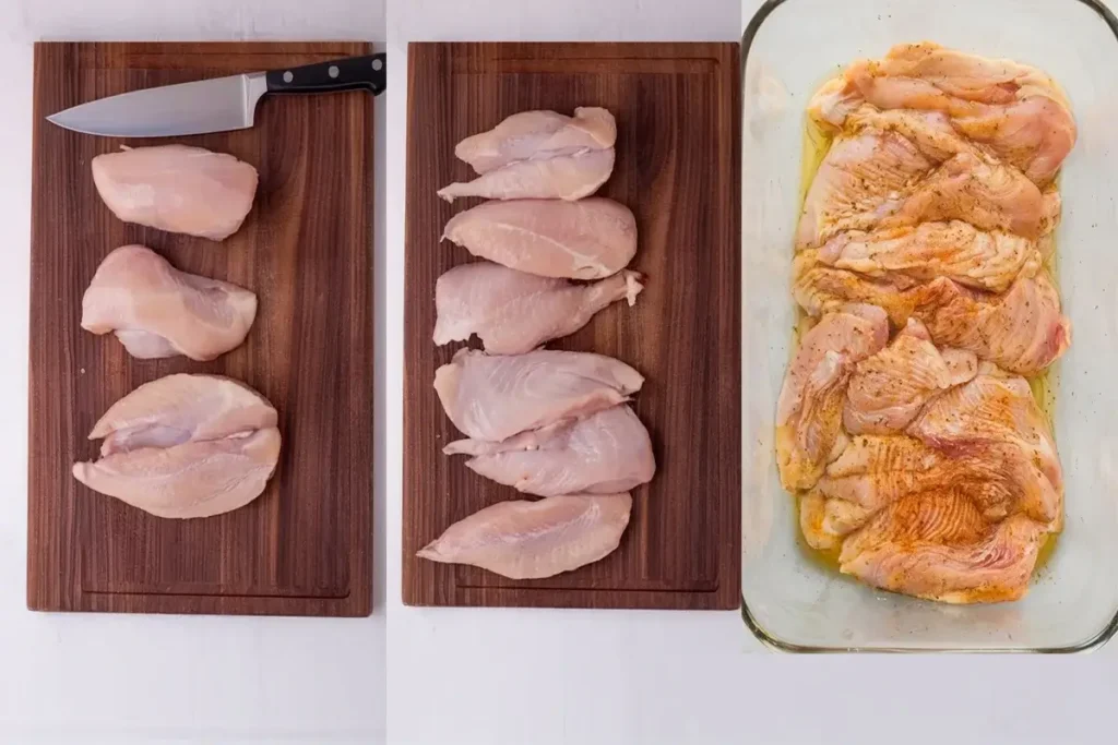 Thin Sliced Chicken Breast in Oven