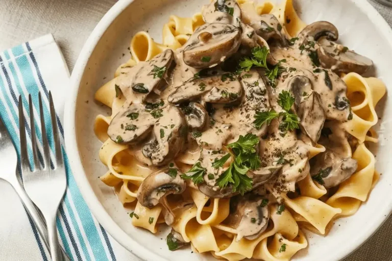 Easy Slow Cooker Beef Stroganoff