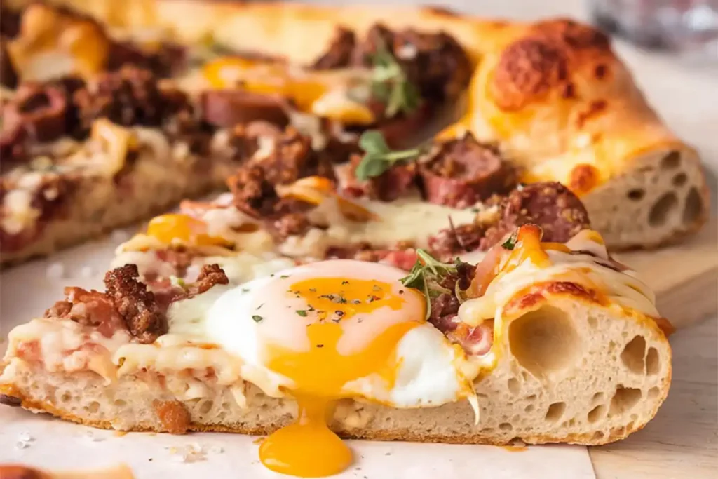 breakfast pizza for school